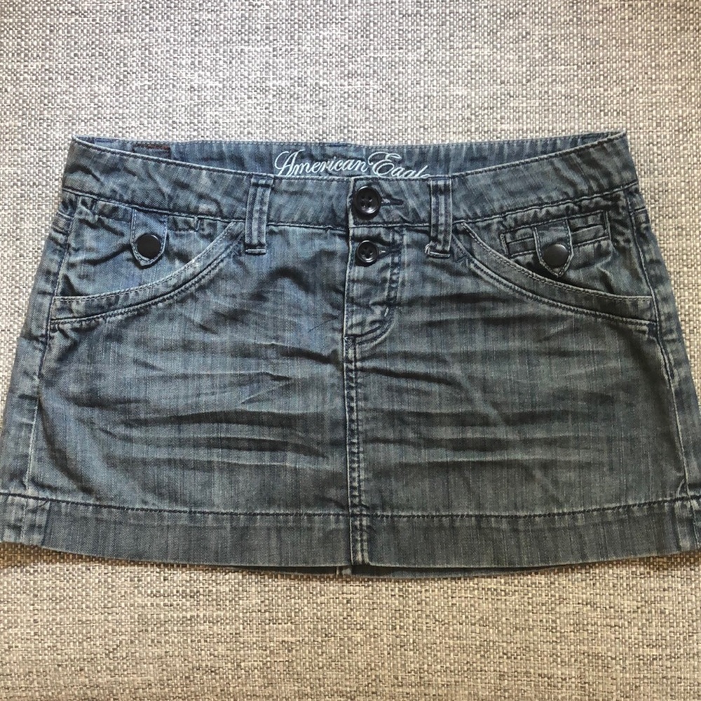 American Eagle denim mini skirt size 8